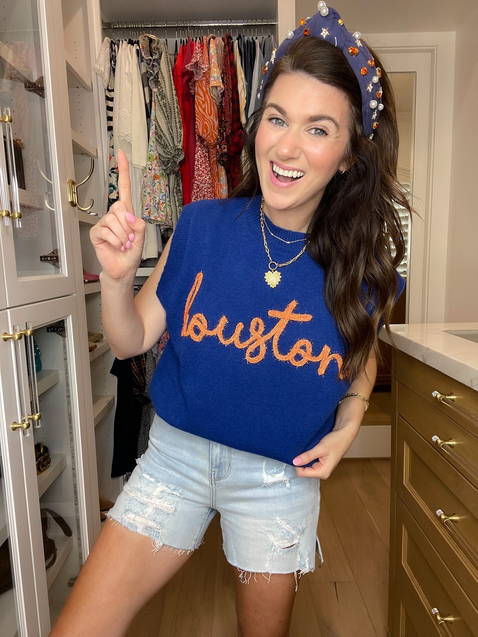 H-Town Tinsel Sweater Vest