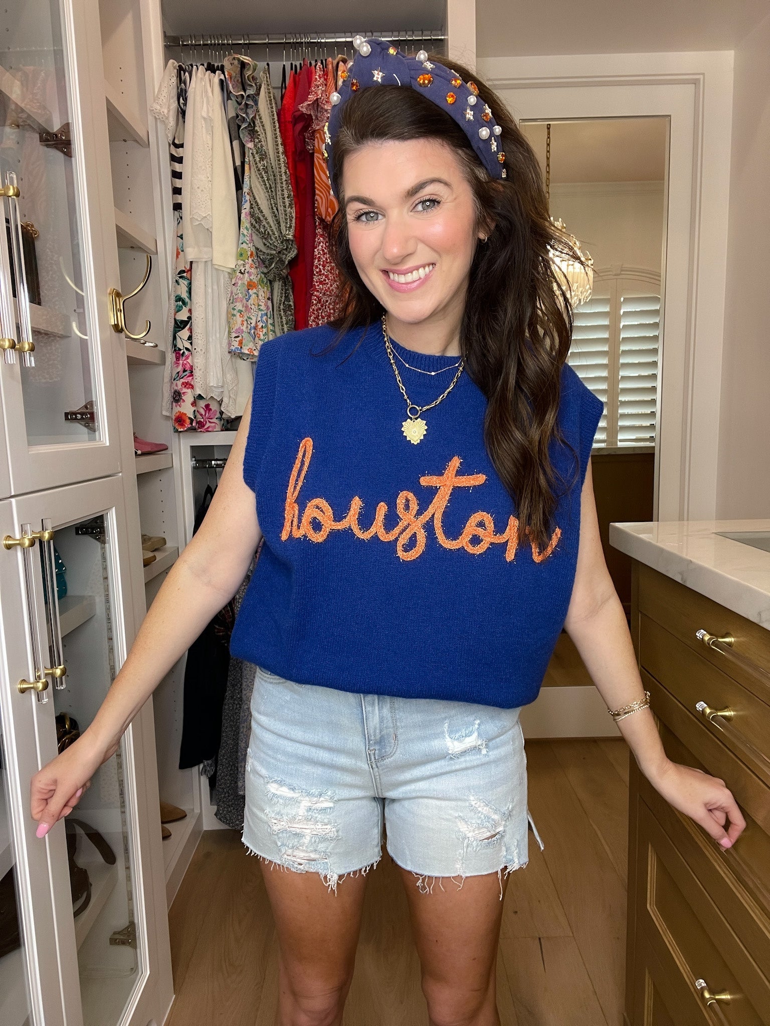 H-Town Tinsel Sweater Vest