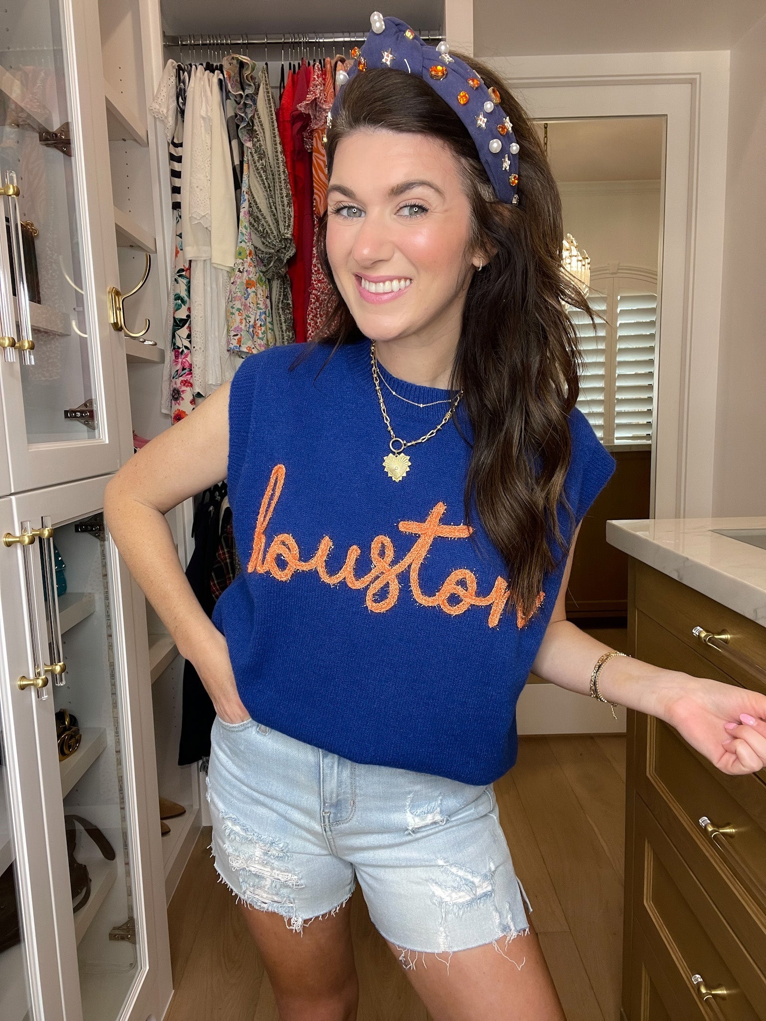 H-Town Tinsel Sweater Vest