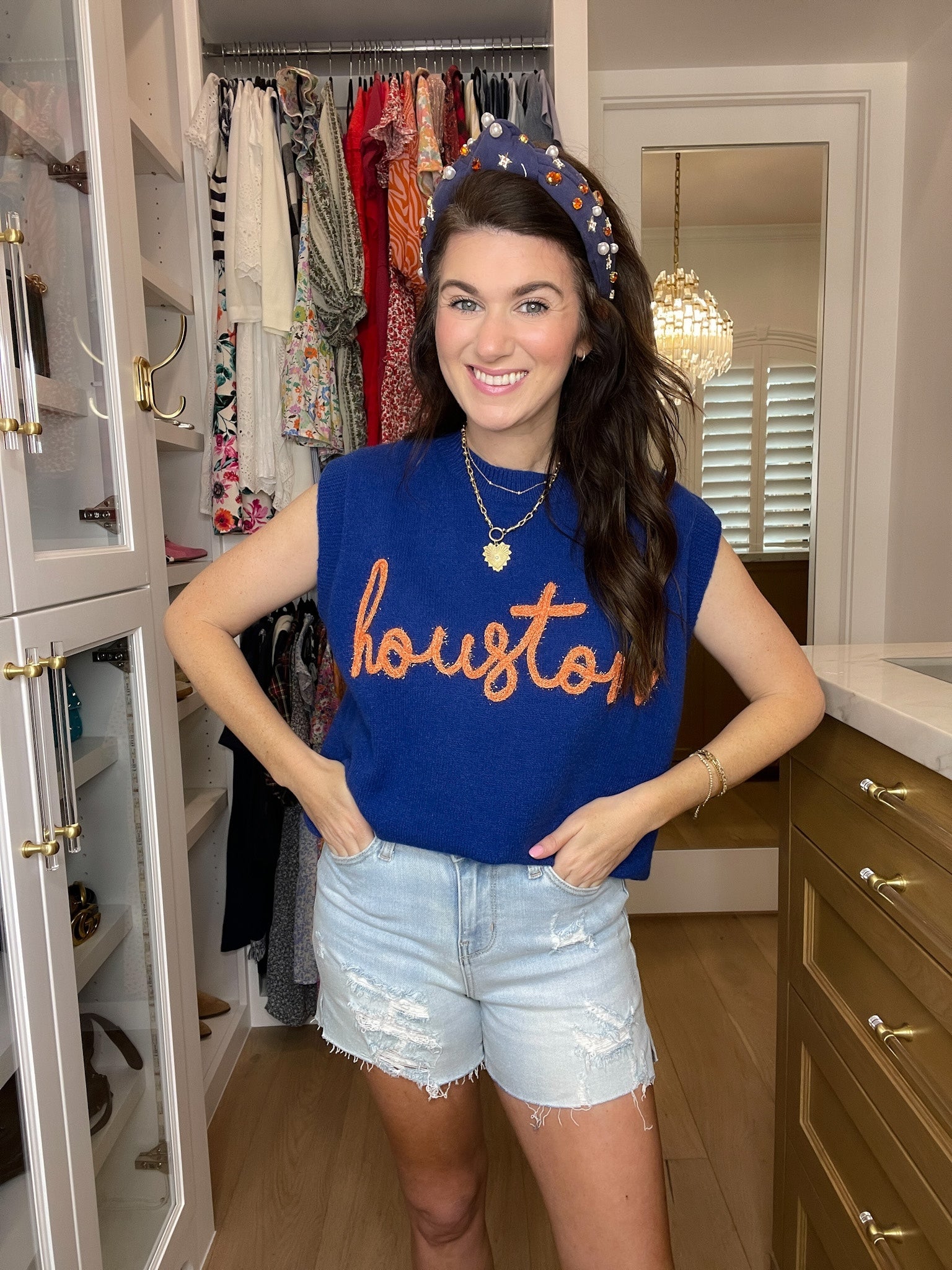 H-Town Tinsel Sweater Vest