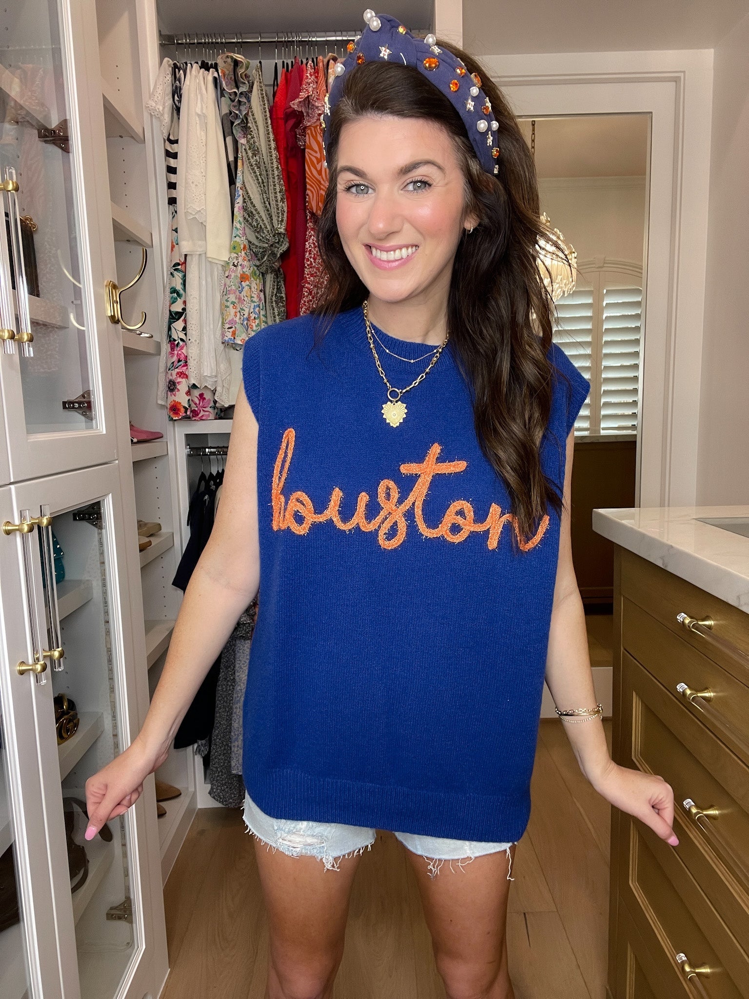 H-Town Tinsel Sweater Vest