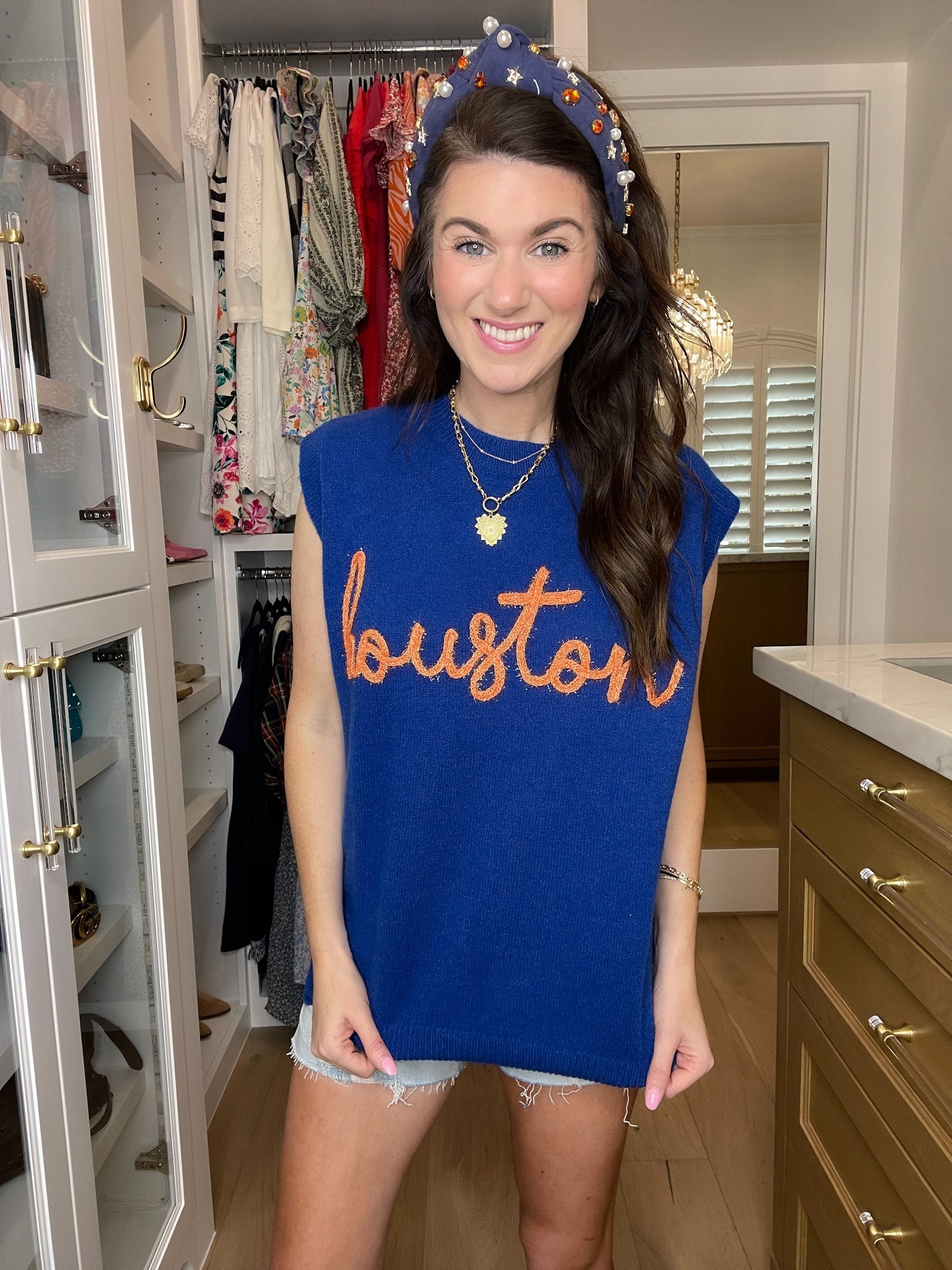 H-Town Tinsel Sweater Vest