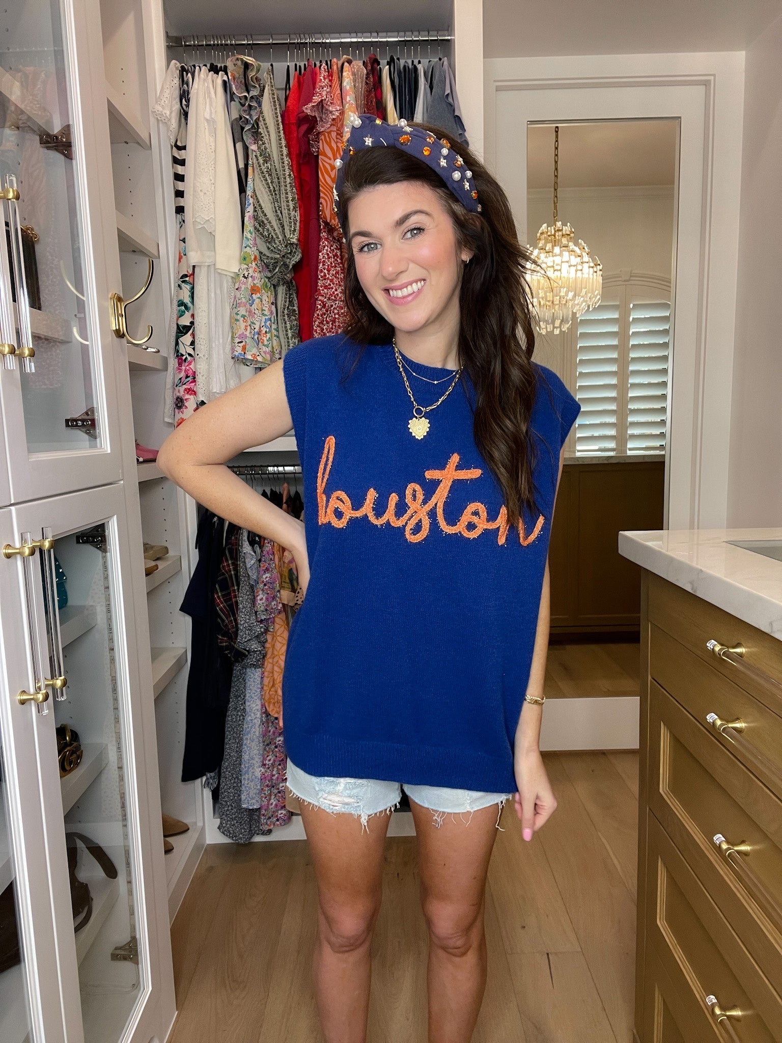 H-Town Tinsel Sweater Vest