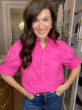 Good Graces Floral Lace Top in Pink