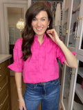 Good Graces Floral Lace Top in Pink