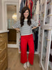Running on Sunshine Cropped Knit Top in Navy