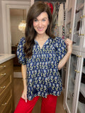 Midnight Meadow Top