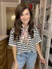 Running on Sunshine Cropped Knit Top in Navy