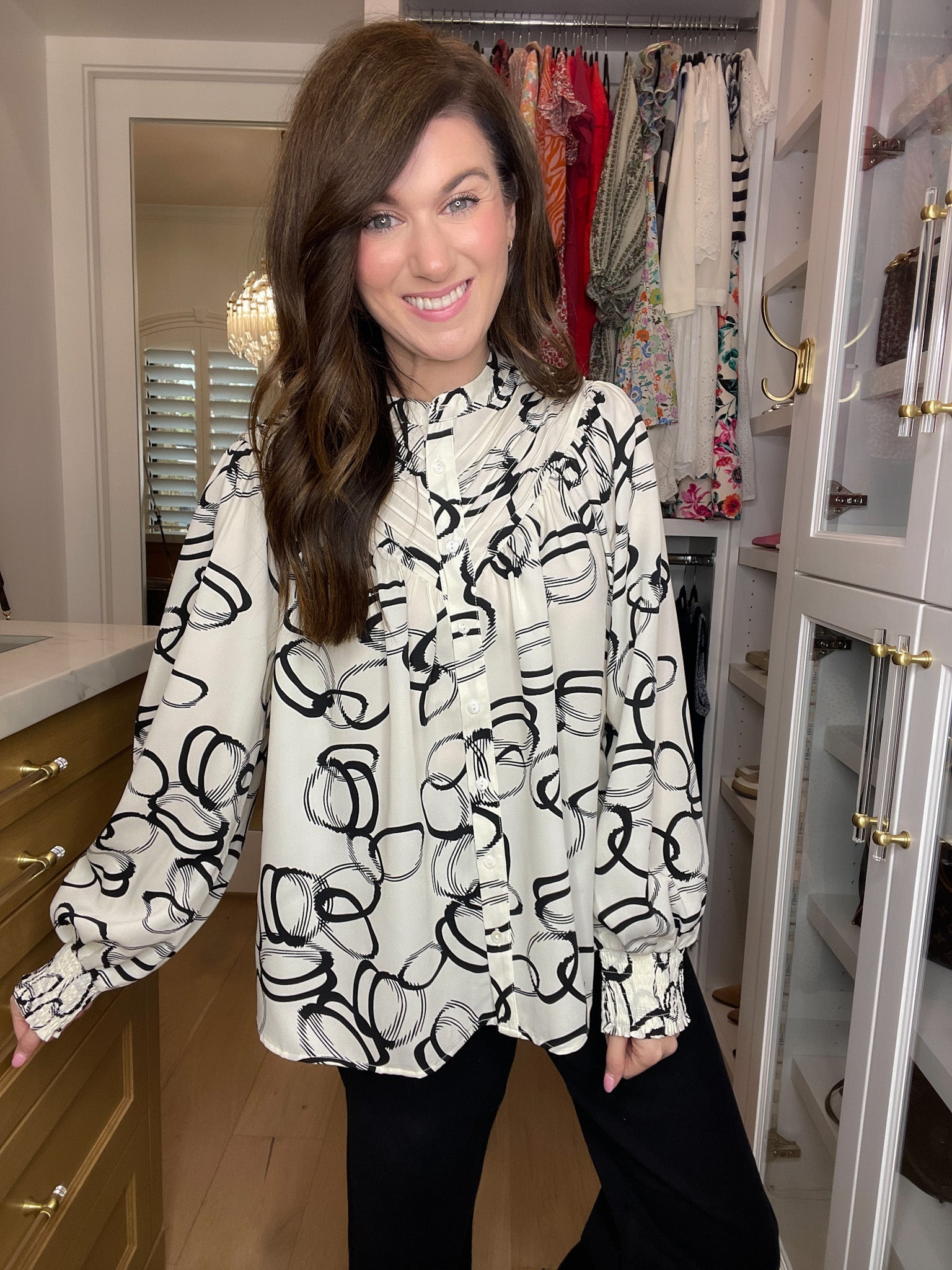 Abstract Ideas Top in White