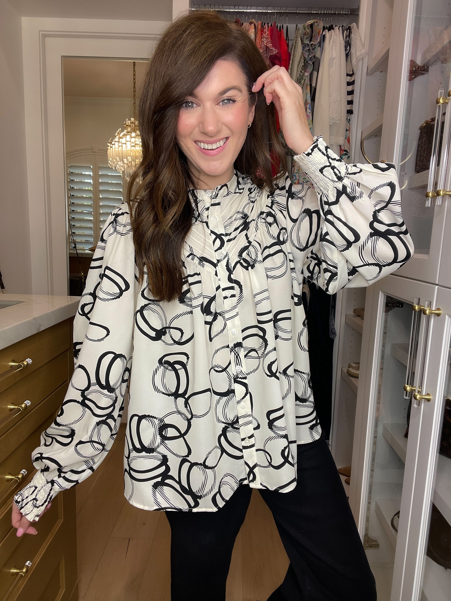 Abstract Ideas Top in White