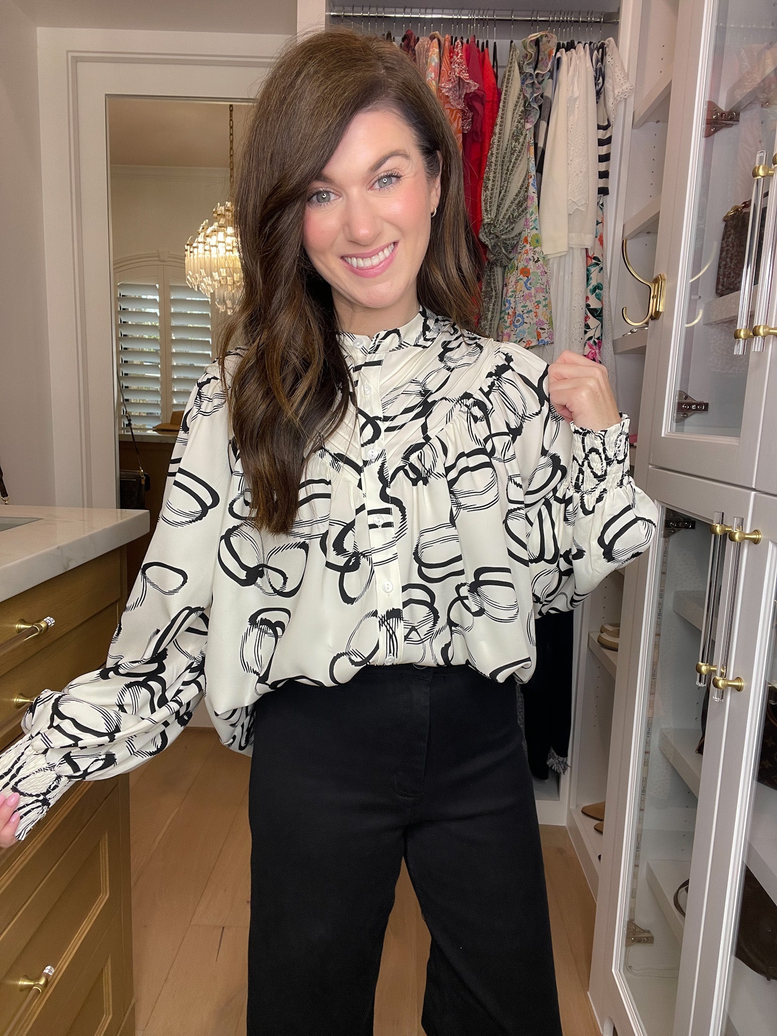 Abstract Ideas Top in White