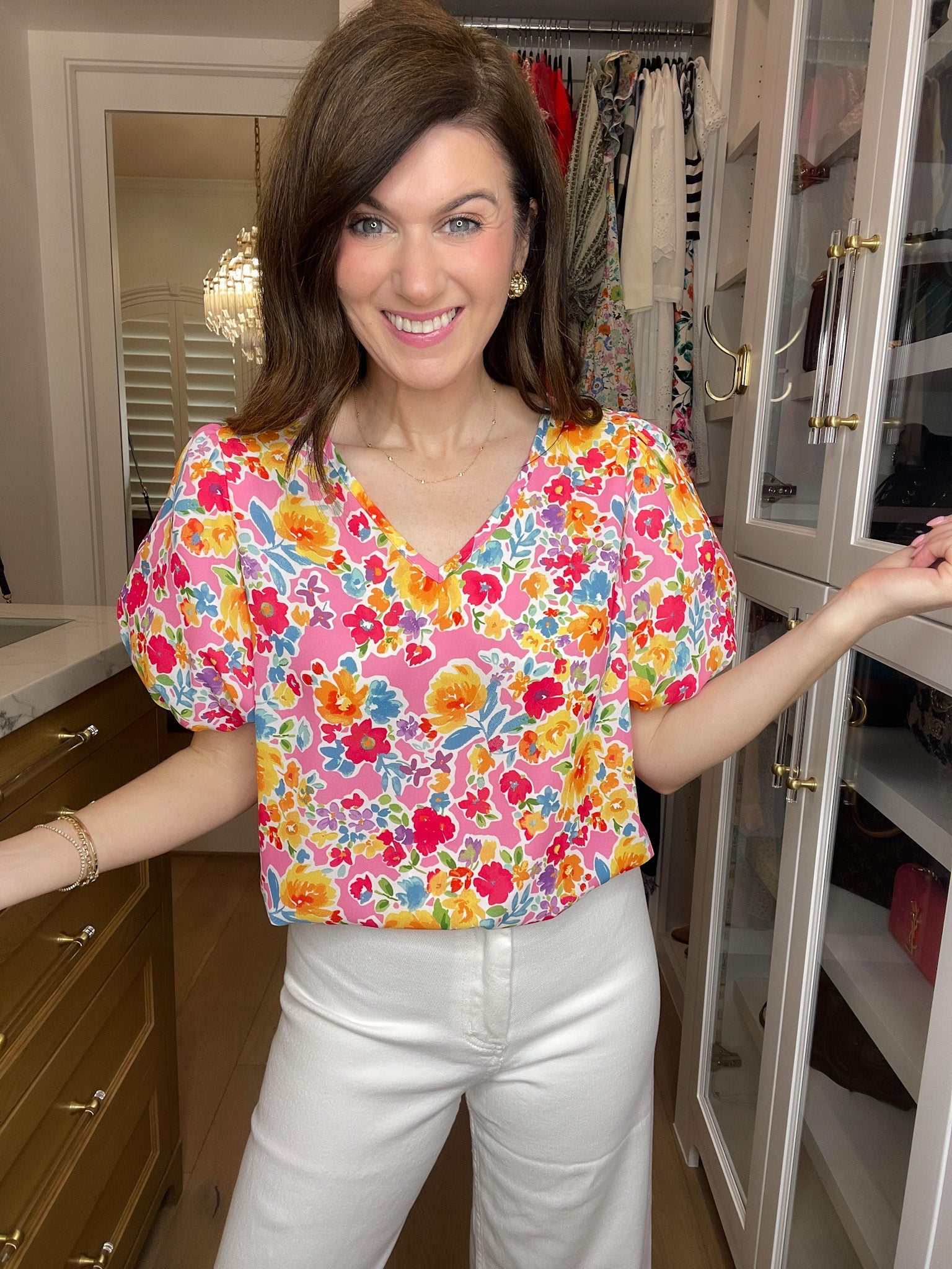 Sweet Petal Puff Sleeve Top