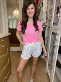 Pastel Plaid Everyday Shorts