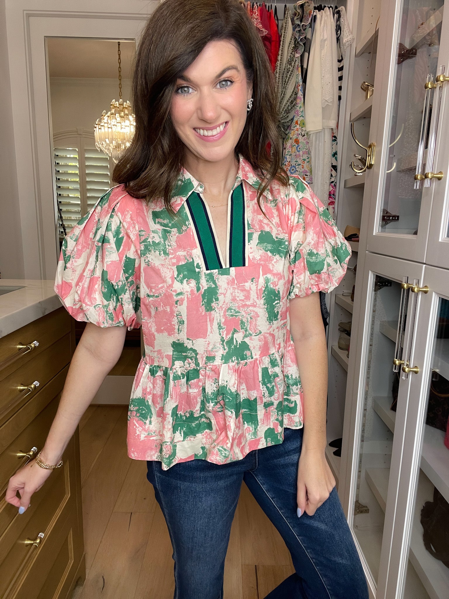 Perfectly Preppy Peplum Top