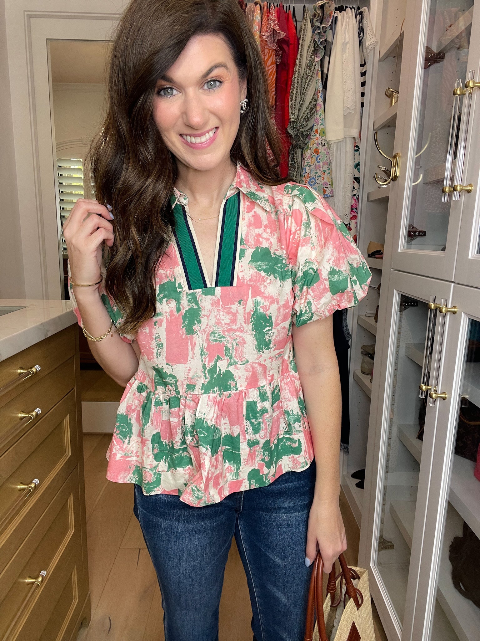 Perfectly Preppy Peplum Top