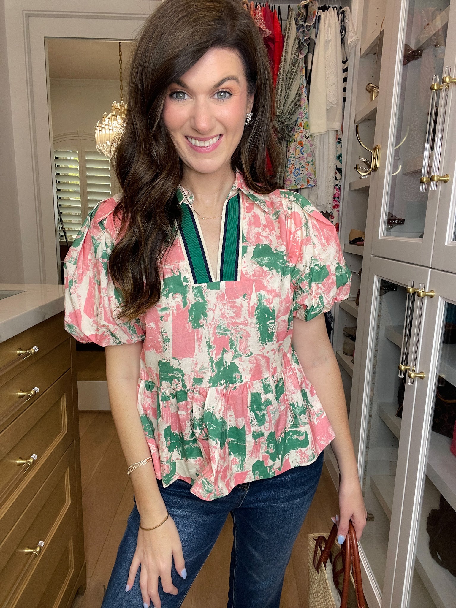 Perfectly Preppy Peplum Top