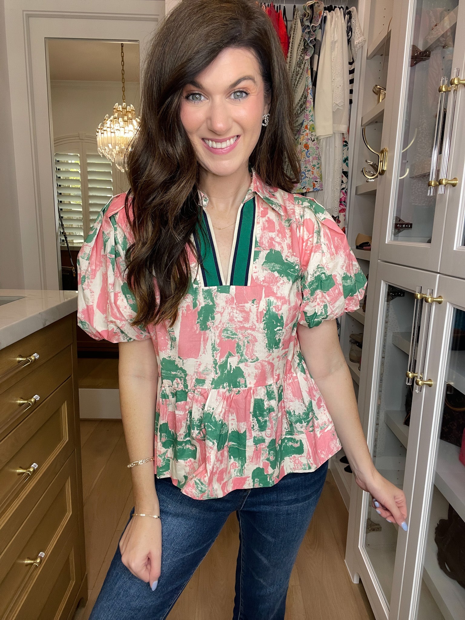 Perfectly Preppy Peplum Top