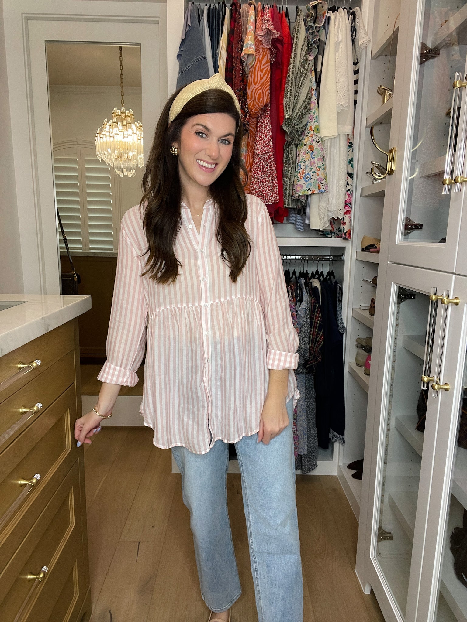 *BELLES & DOORBUSTER* Blushing Belle Button Down *Final Sale*