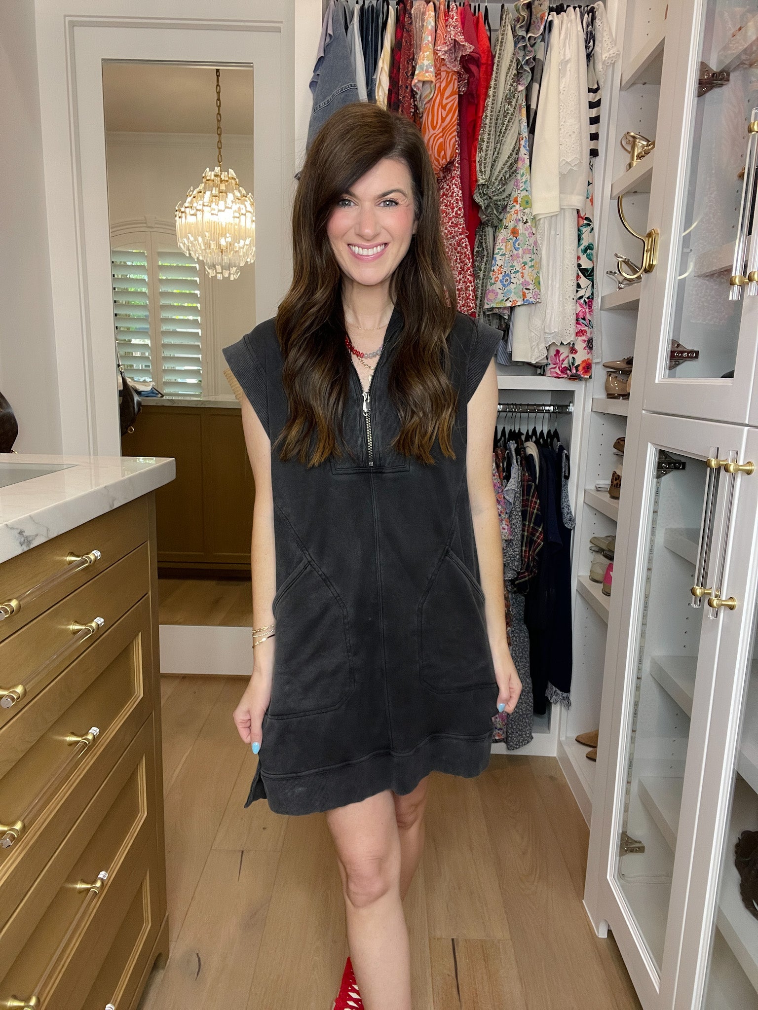 Shift into Gear Dress in Black