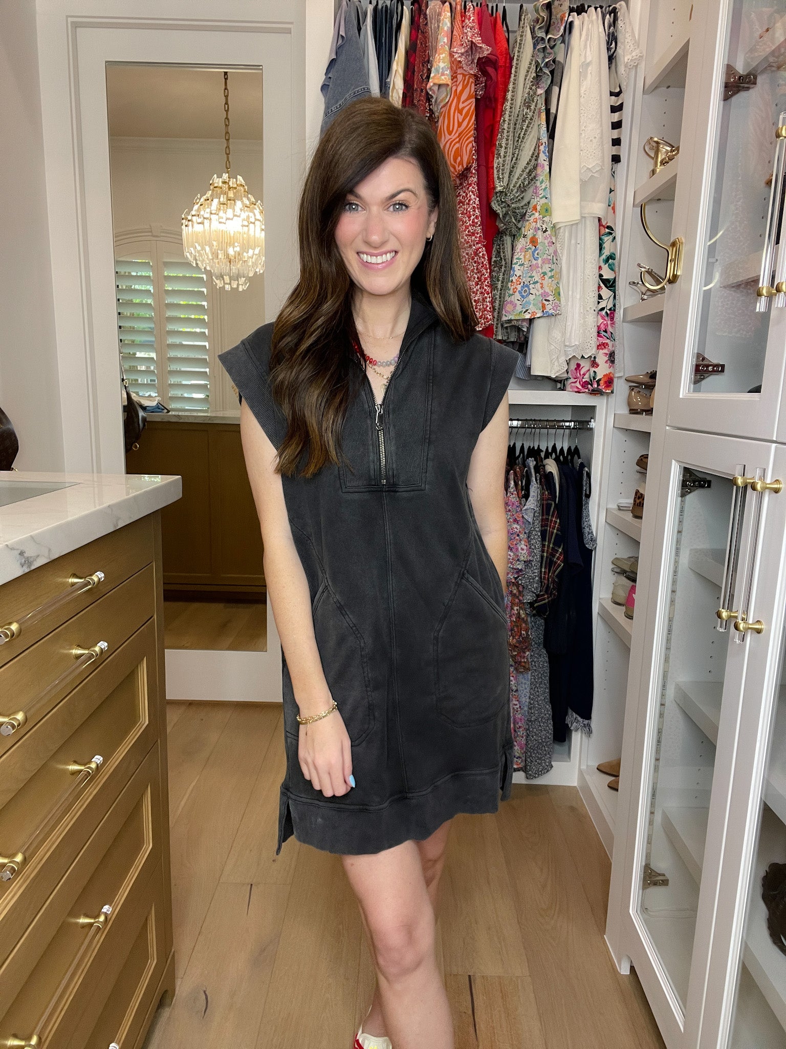 Shift into Gear Dress in Black