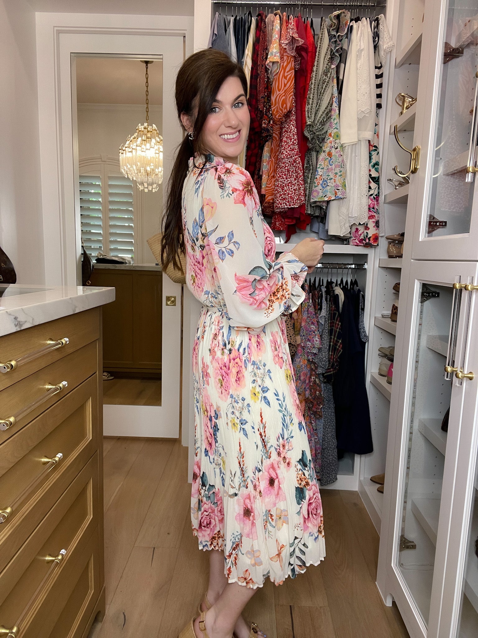 Picture Perfect Pleated Midi Dress