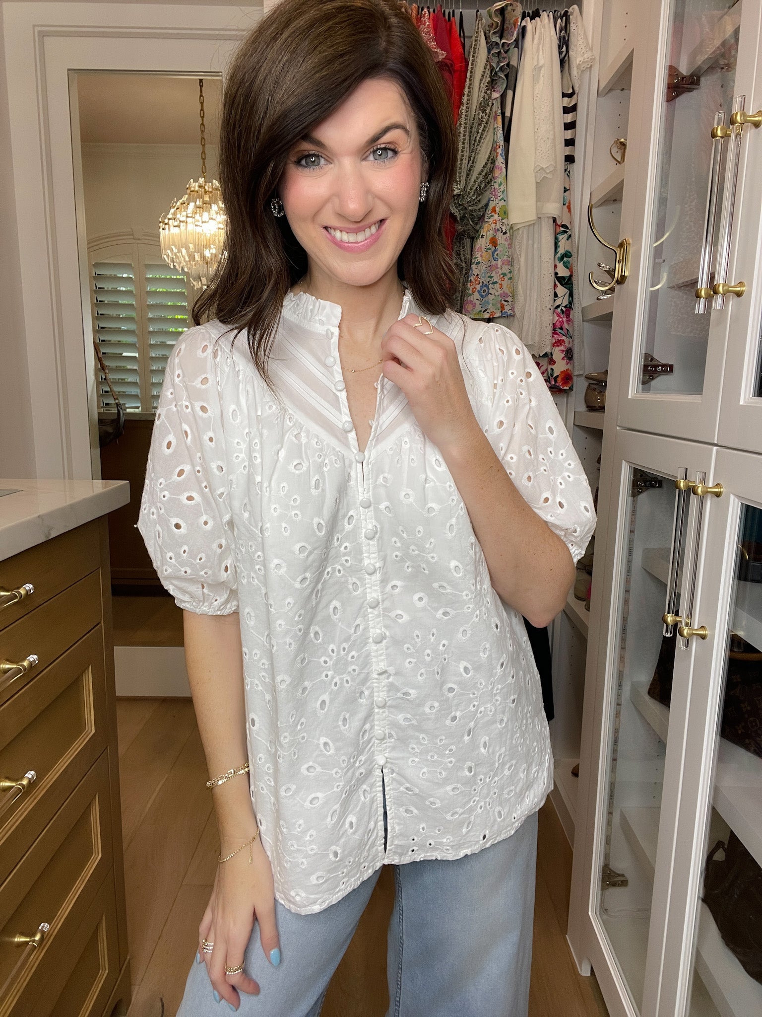 Daylight Darling Eyelet Top