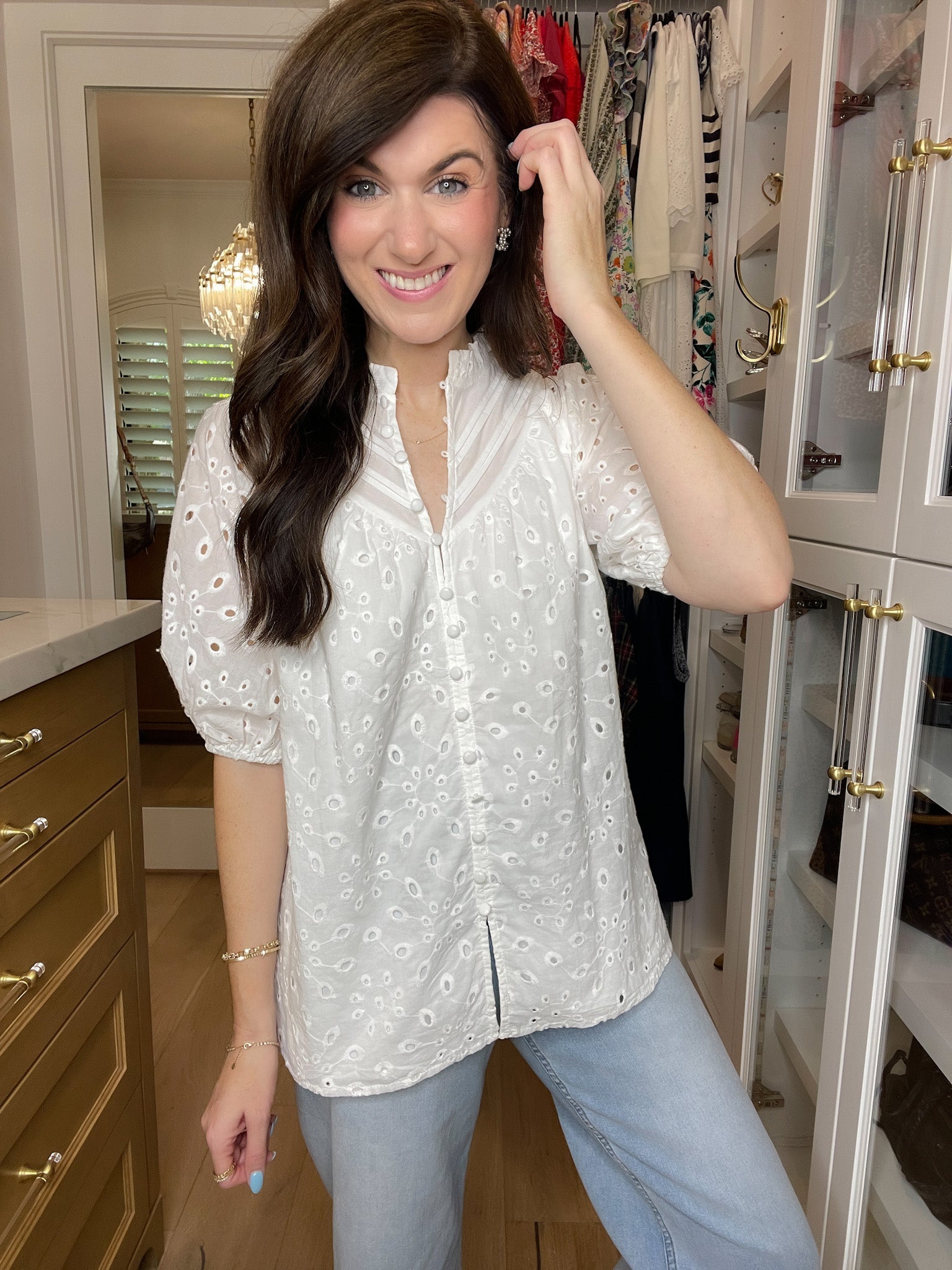 Daylight Darling Eyelet Top