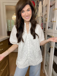 Daylight Darling Eyelet Top