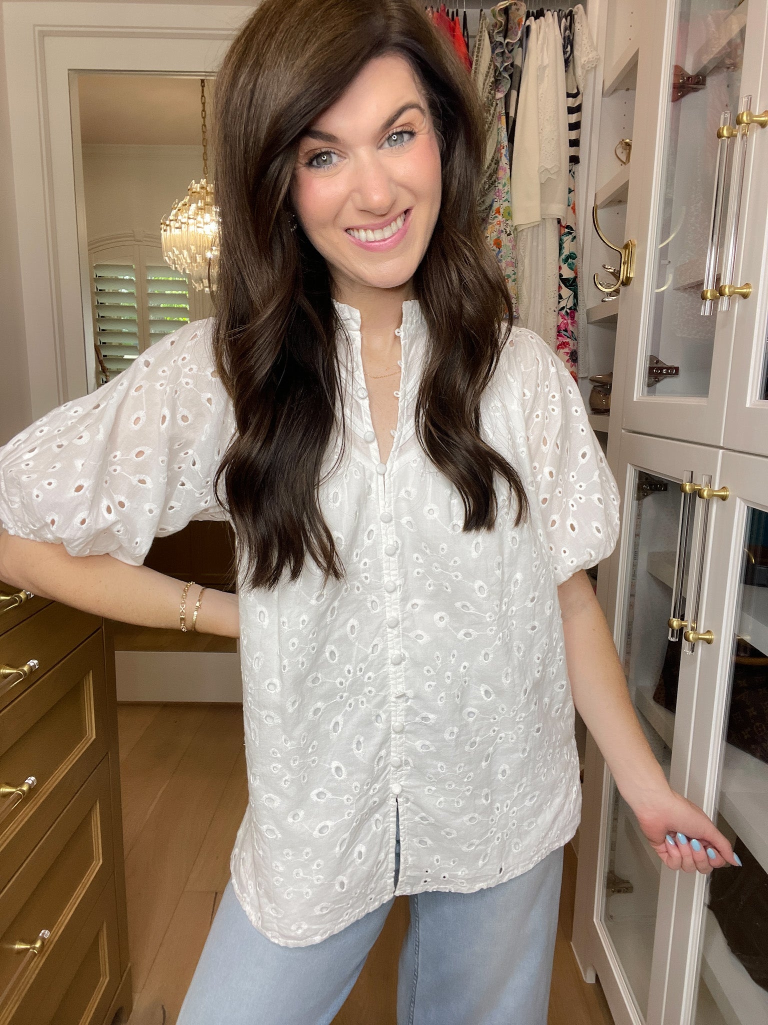 Daylight Darling Eyelet Top