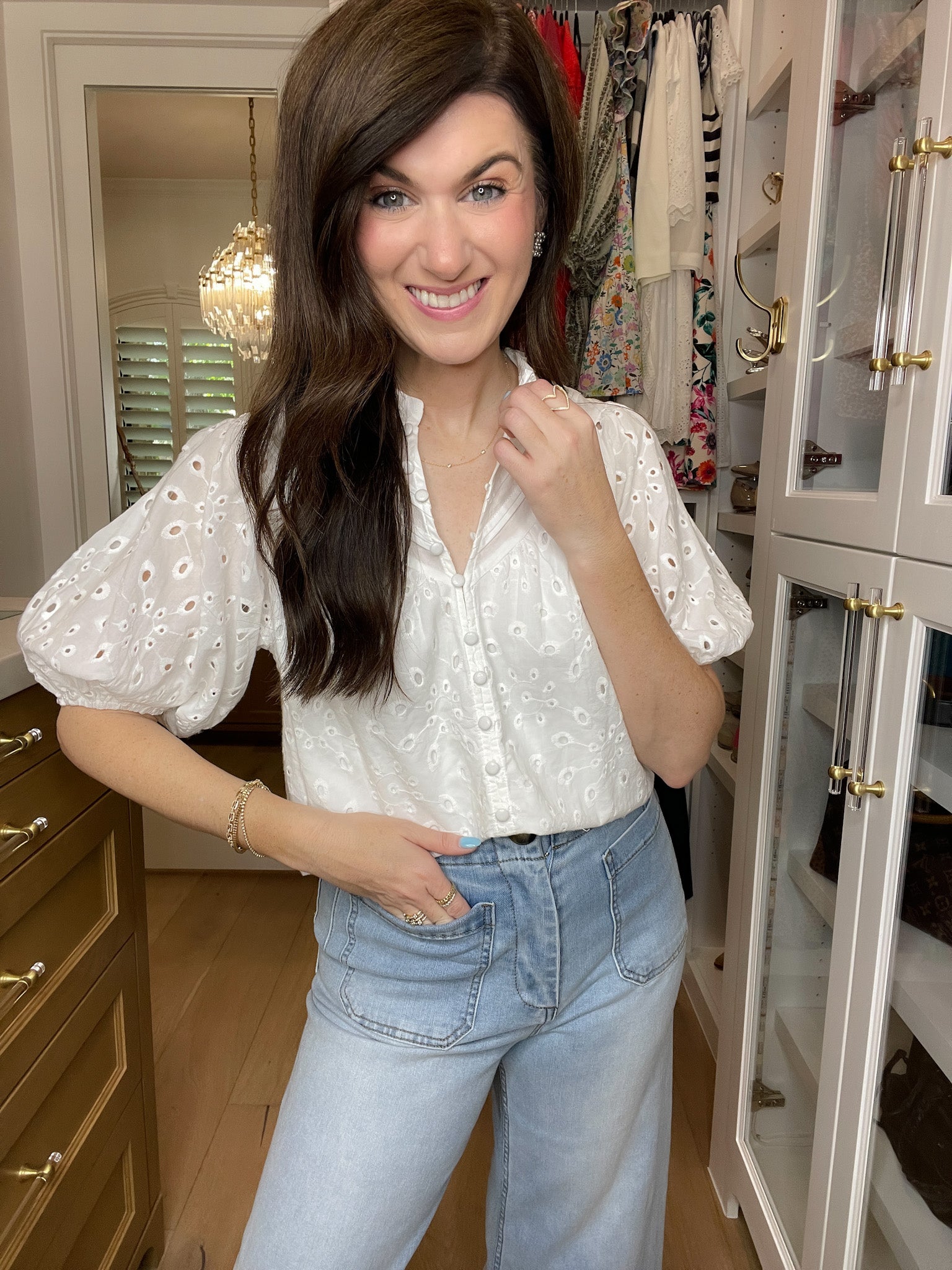 Daylight Darling Eyelet Top