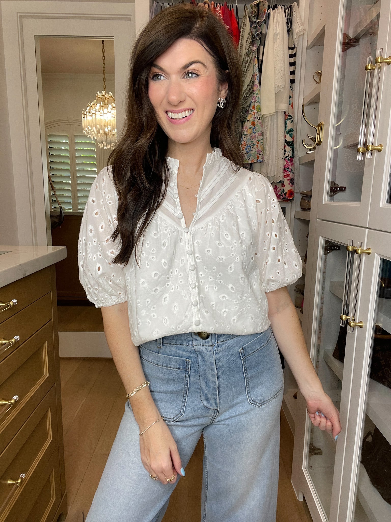 Daylight Darling Eyelet Top