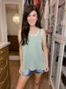 *BELLES & DOORBUSTER* In Line Tank in Multiple Colors *FINAL SALE*