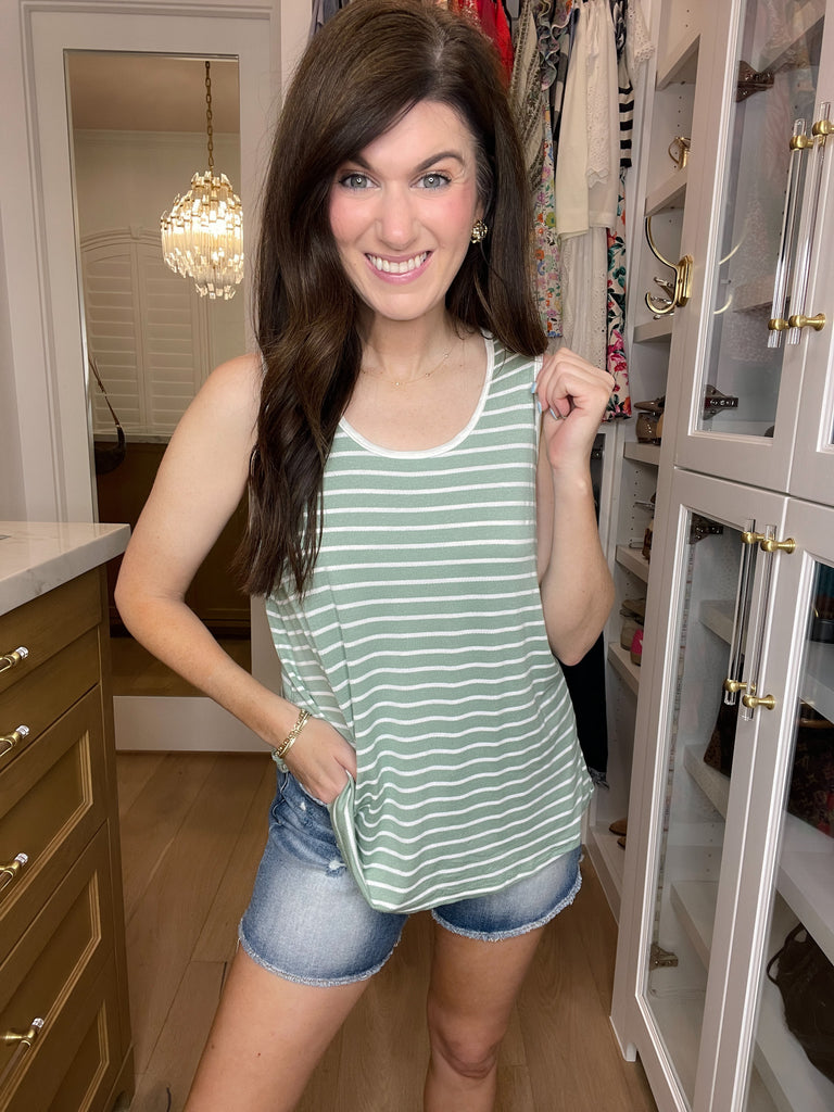 *BELLES & DOORBUSTER* In Line Tank in Multiple Colors *FINAL SALE*