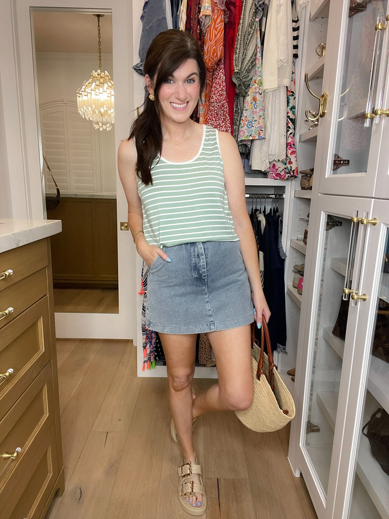 *BELLES & DOORBUSTER* In Line Tank in Multiple Colors *FINAL SALE*