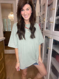 Endless Ease Oversized Tee in Olive