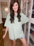 Endless Ease Oversized Tee in Olive