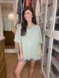 Endless Ease Oversized Tee in Olive