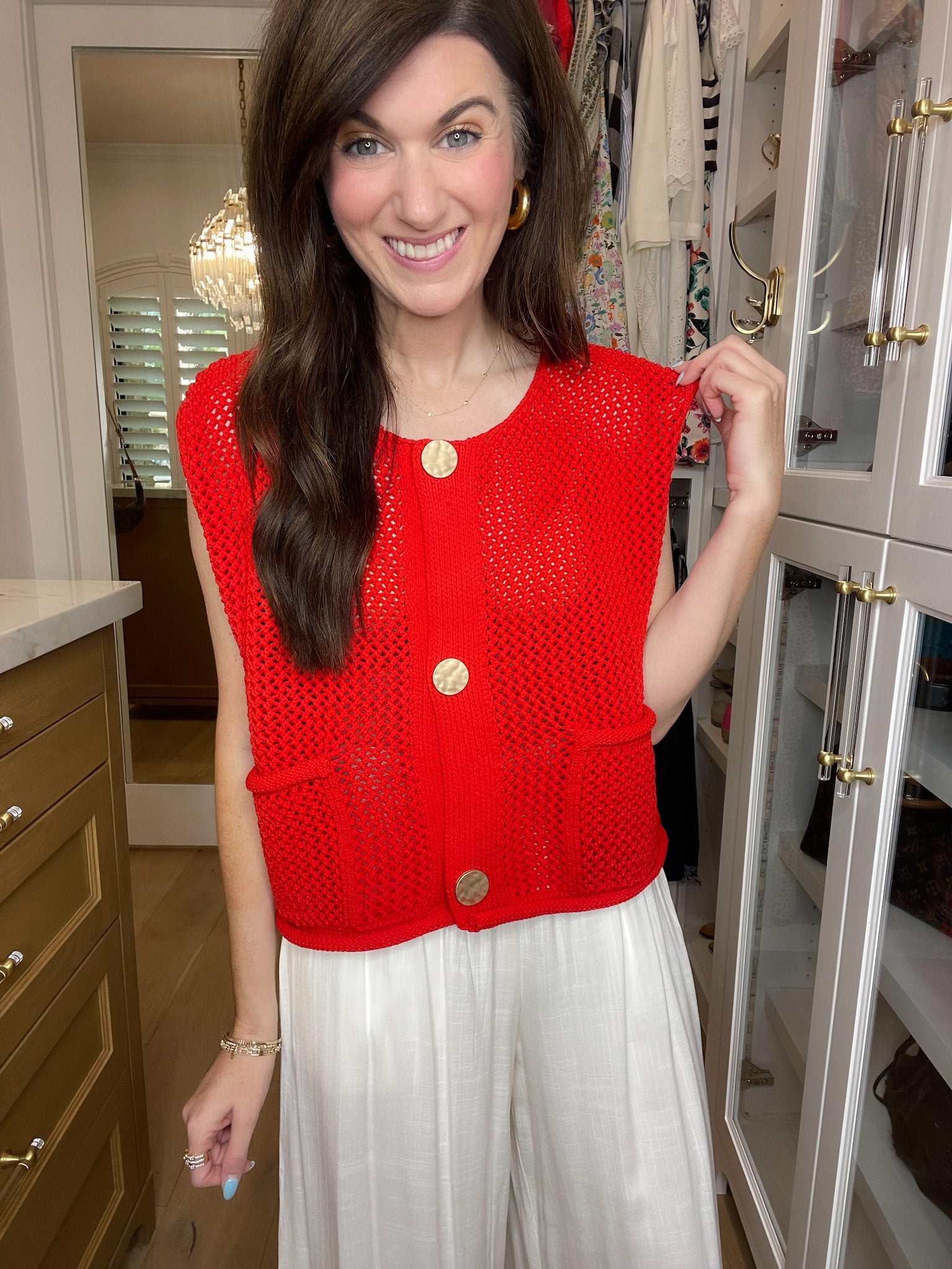 Cherry Baby Knit Vest