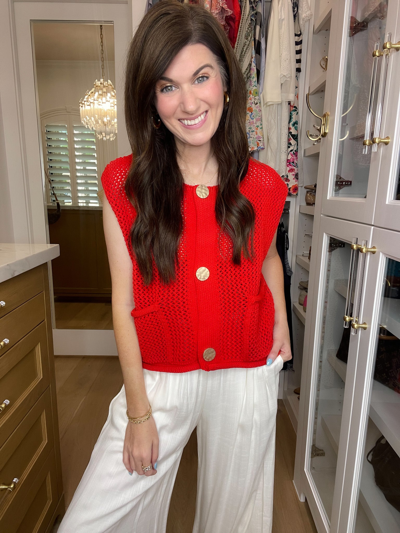 Cherry Baby Knit Vest