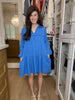 Loving You is Easy Collared Dress in Blue
