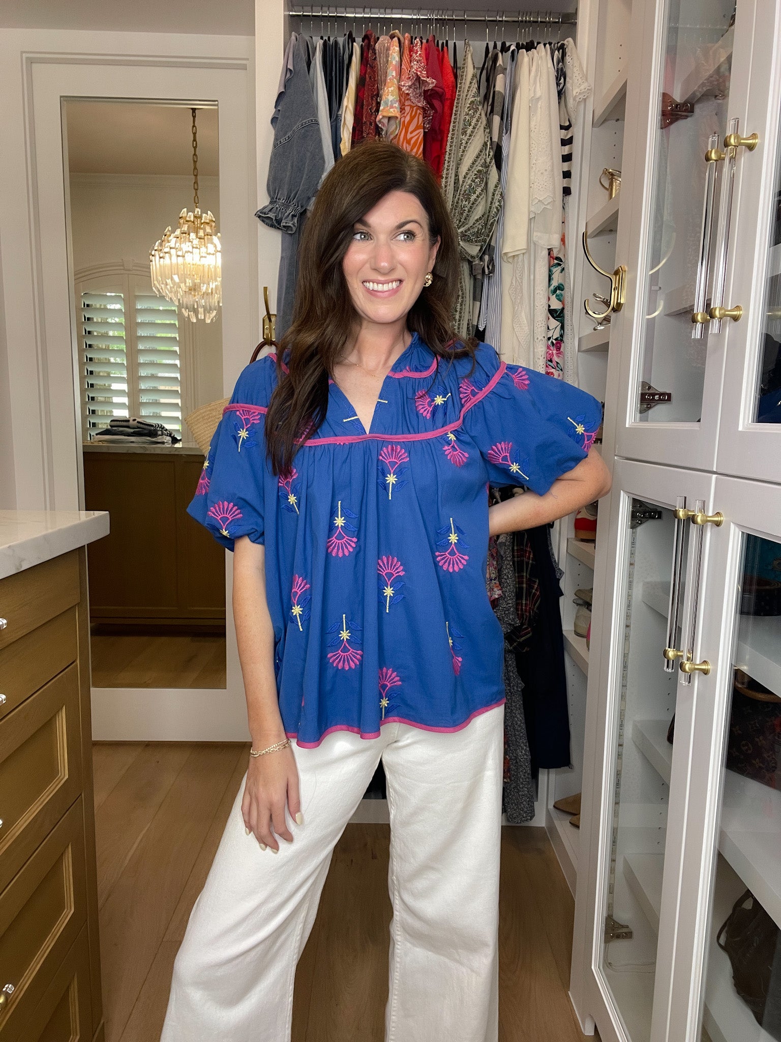 Living for the Moment Top in Blue