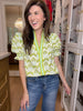 Groovy Petal Puff Sleeve Top