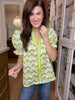 Groovy Petal Puff Sleeve Top
