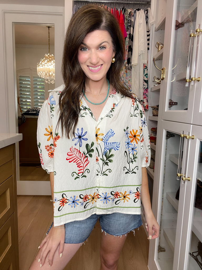 Mariposa Garden Button Down