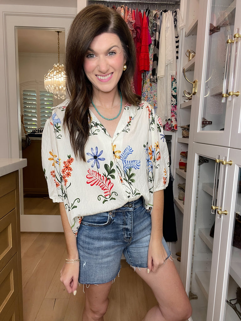 Mariposa Garden Button Down