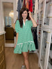 Shoreline Stripe Dress in Green