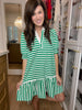 Shoreline Stripe Dress in Green
