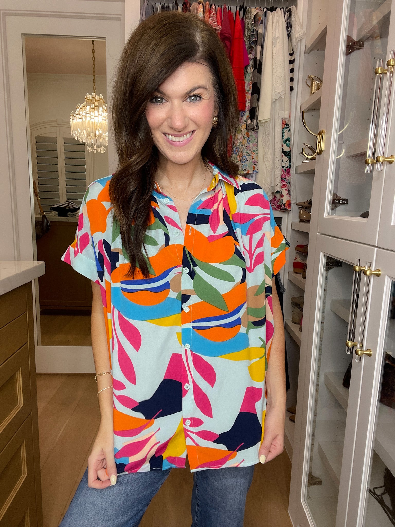 Tropical Muse Button Down