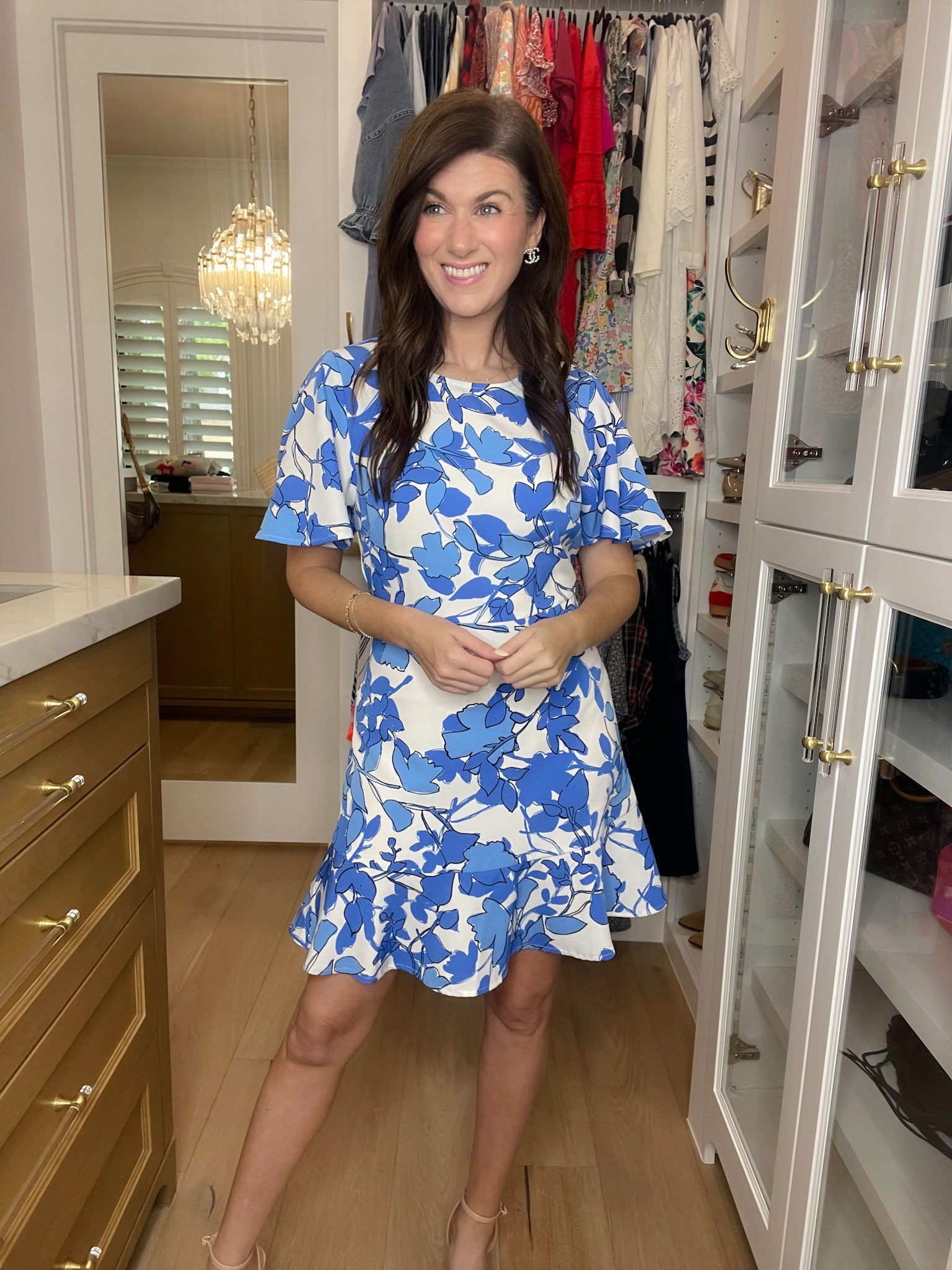 Sugarlips Kohl Floral Flouncy Dress