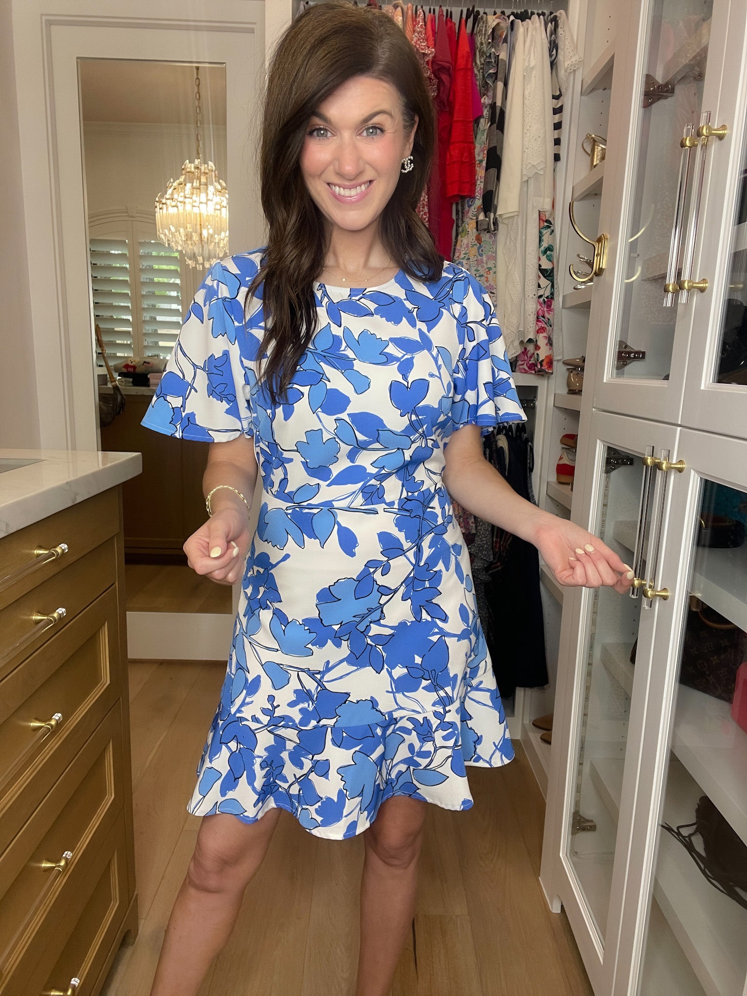 Sugarlips Kohl Floral Flouncy Dress